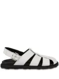 Moschino patent leather sandals - White