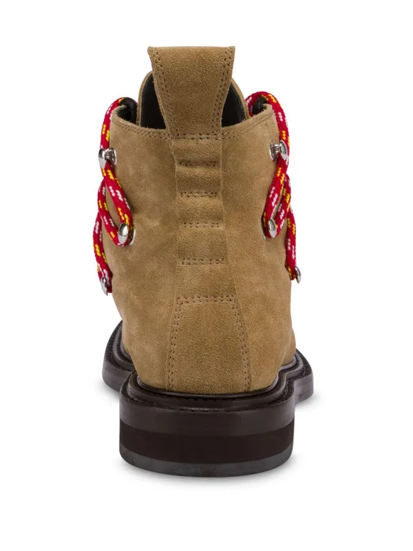 Moschino Double lace-up Boots Brown FARFETCH EG