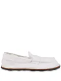 Moschino cotton loafers - White