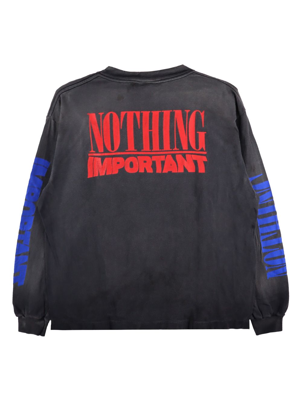 SAINT MXXXXXX Nothing Important T-shirt - Zwart