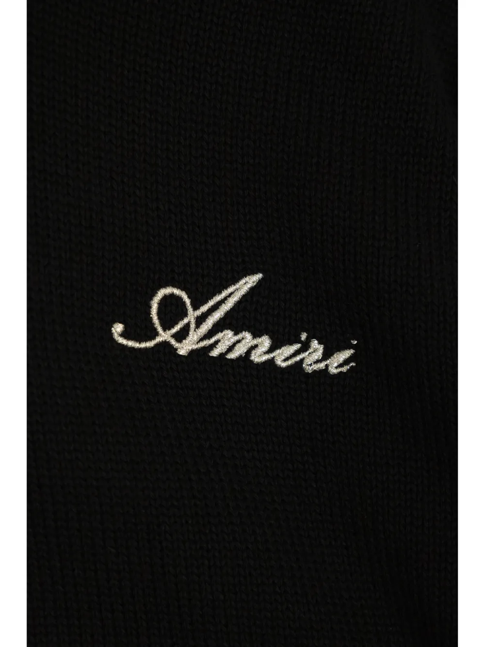 AMIRI KIDS Gebreide hoodie Zwart