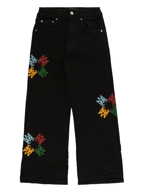 AMIRI KIDS Calça jeans com logo bordado