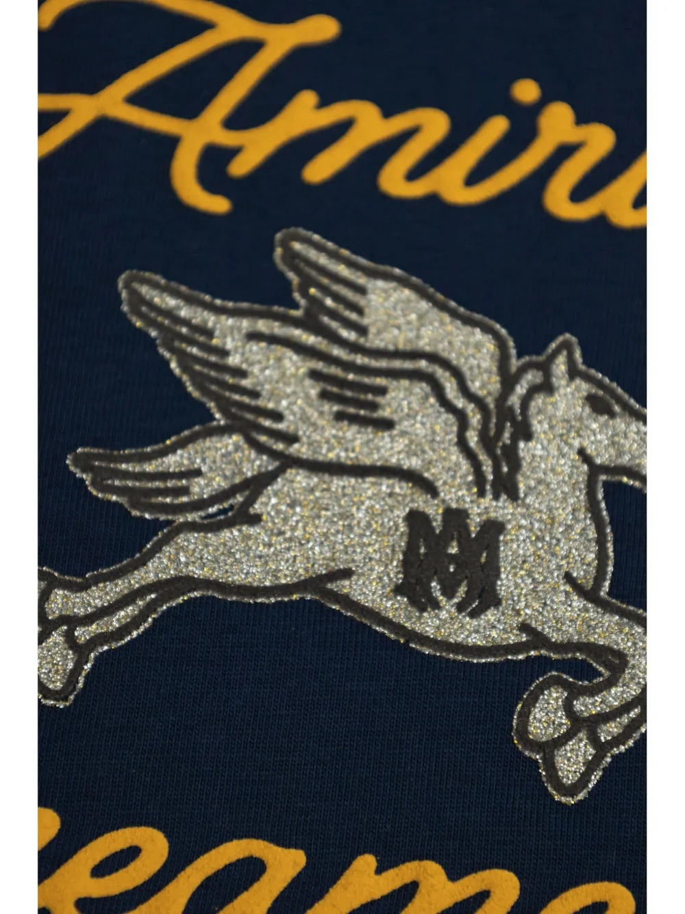 AMIRI KIDS T-shirt met borduurwerk Blauw