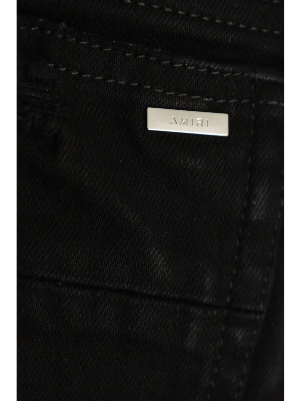 AMIRI KIDS Gerafelde jeans Zwart