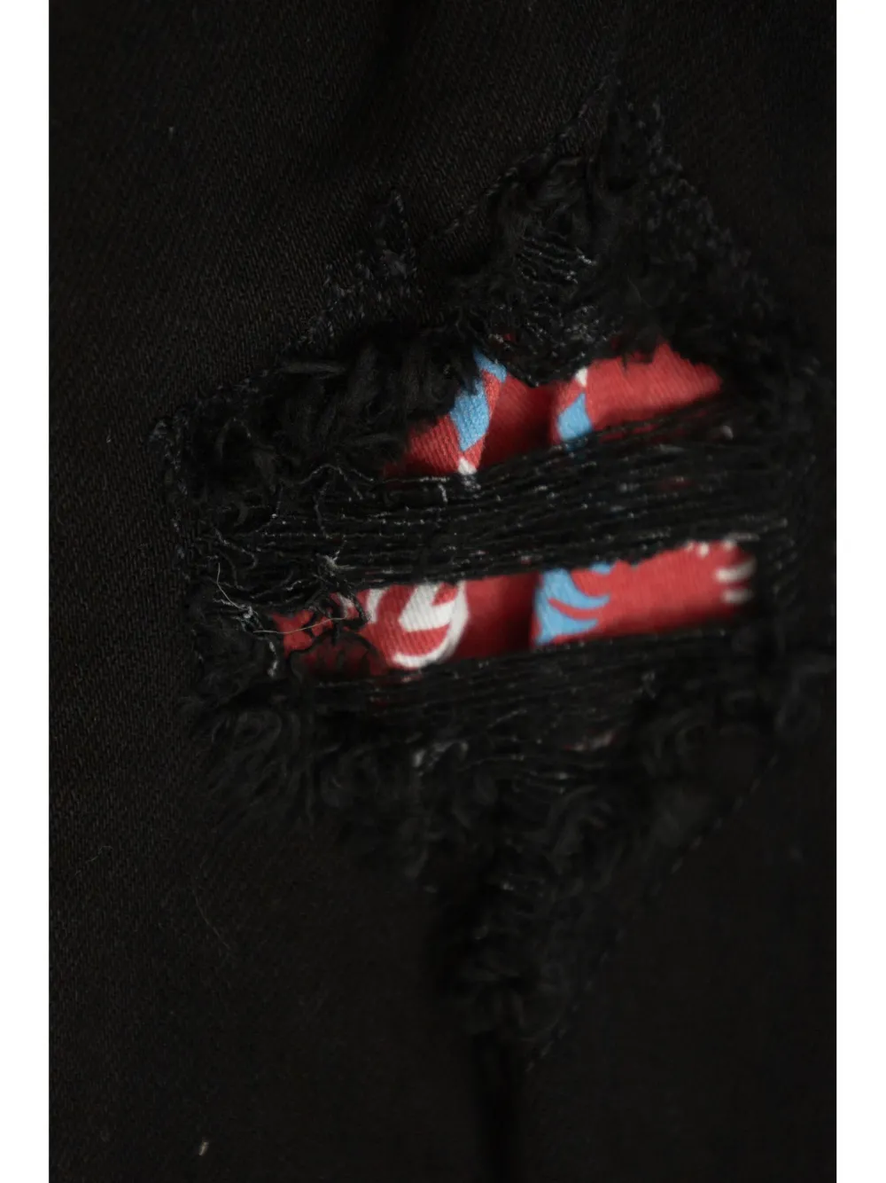 AMIRI KIDS Gerafelde jeans Zwart