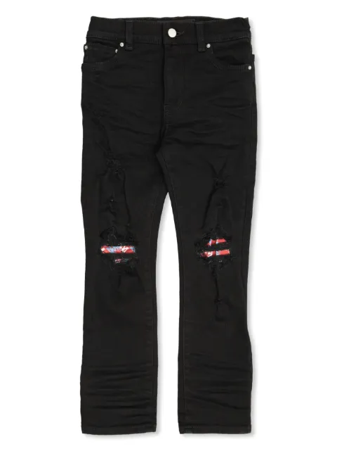 AMIRI KIDS Calça jeans com efeito destroyed
