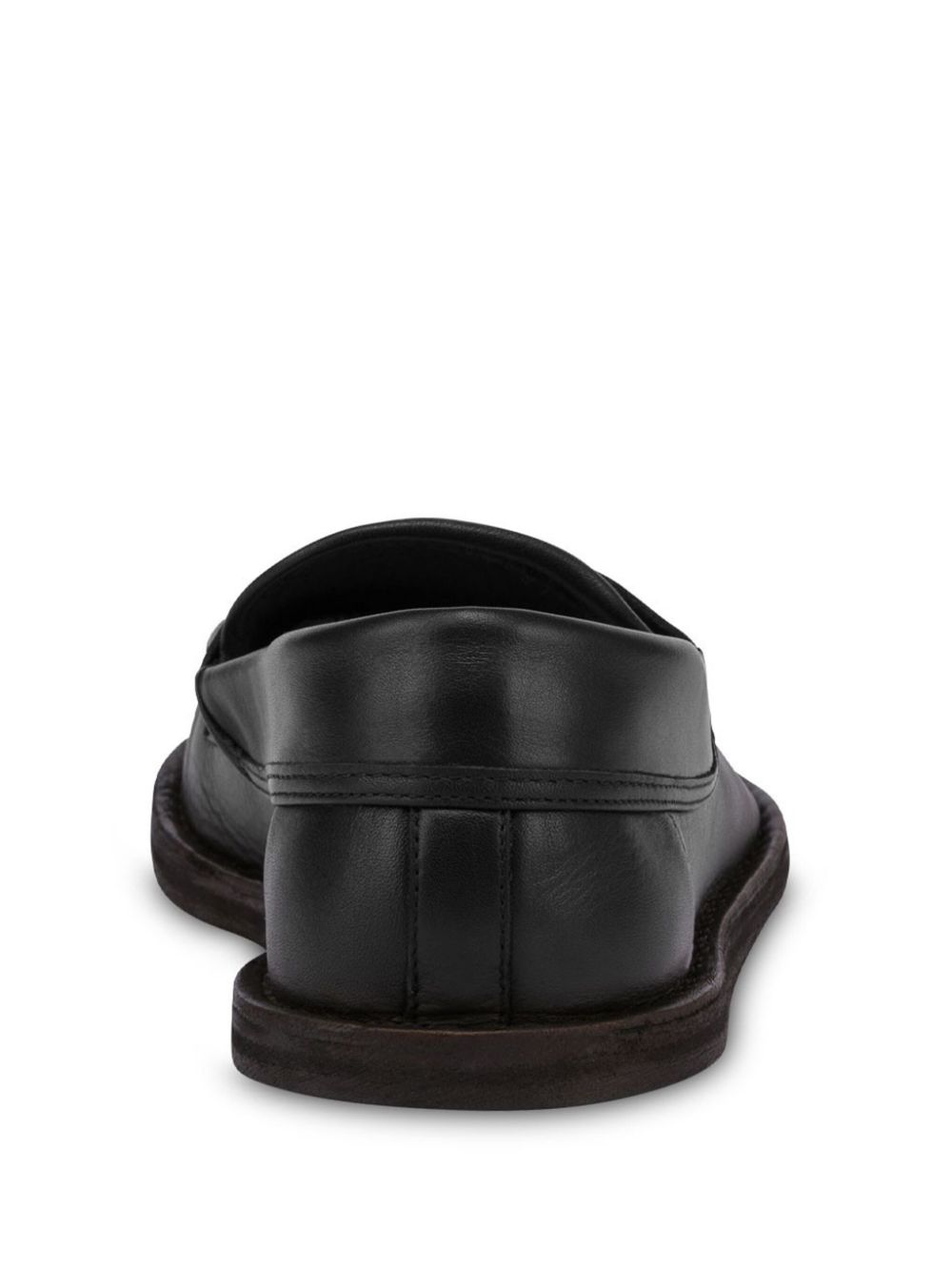 Moschino Leren loafers Zwart