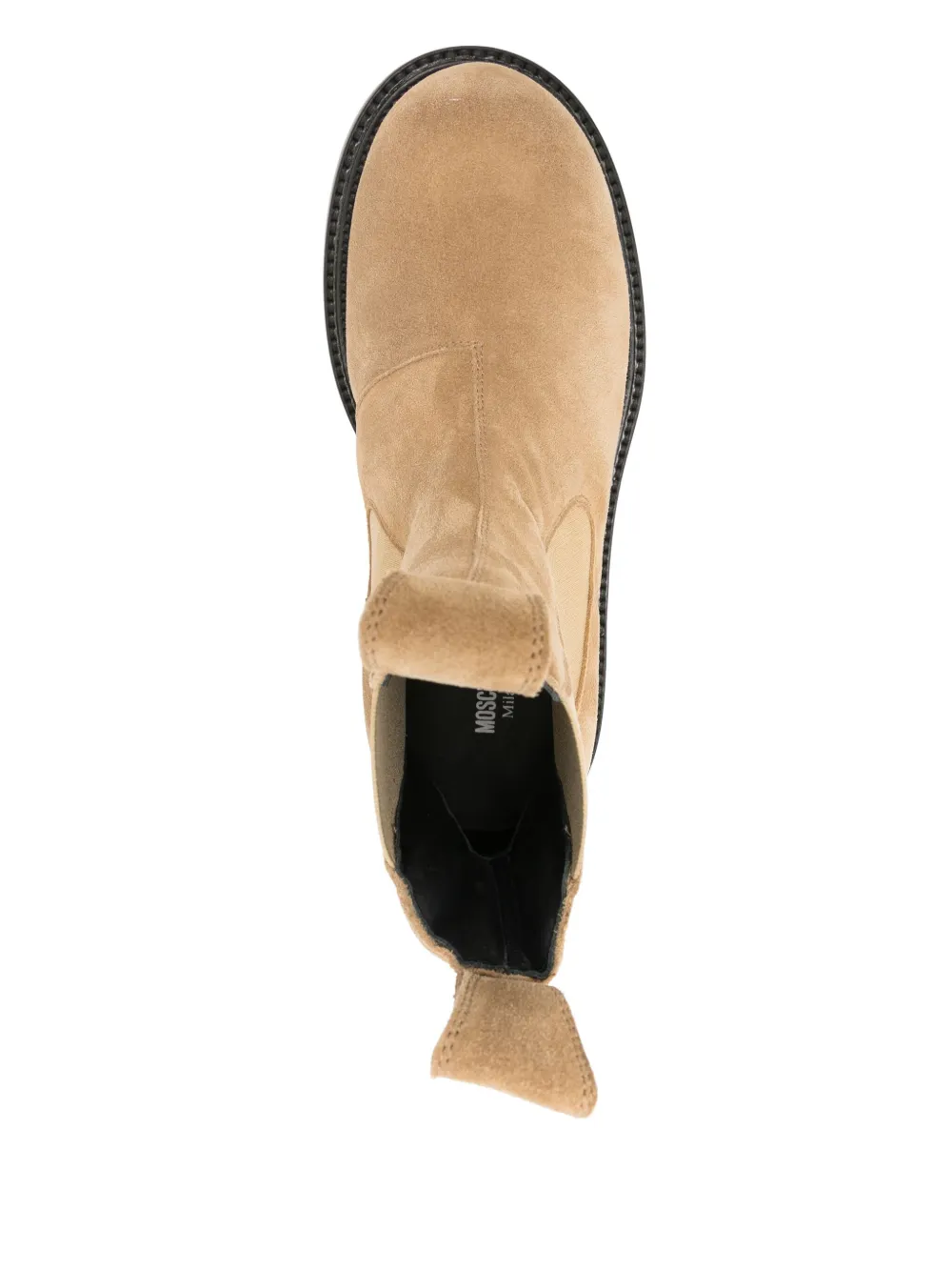 Moschino suede Chelsea boots Brown