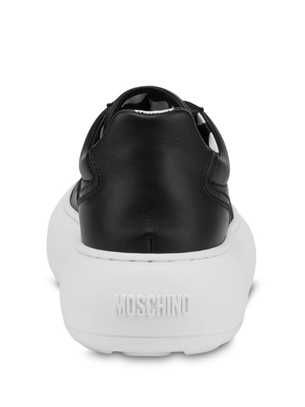 Moschino leather sneakers Black