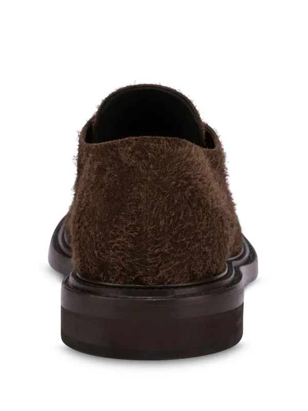 Moschino Suede Oxford Shoes Brown FARFETCH IN