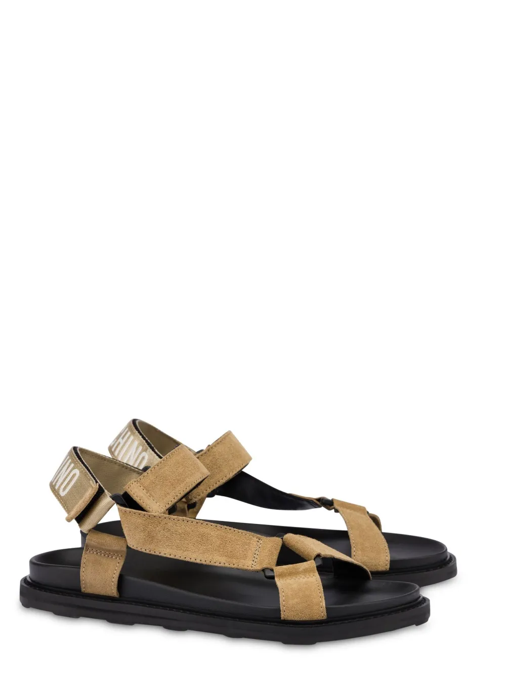 Moschino suede sandals - Bruin