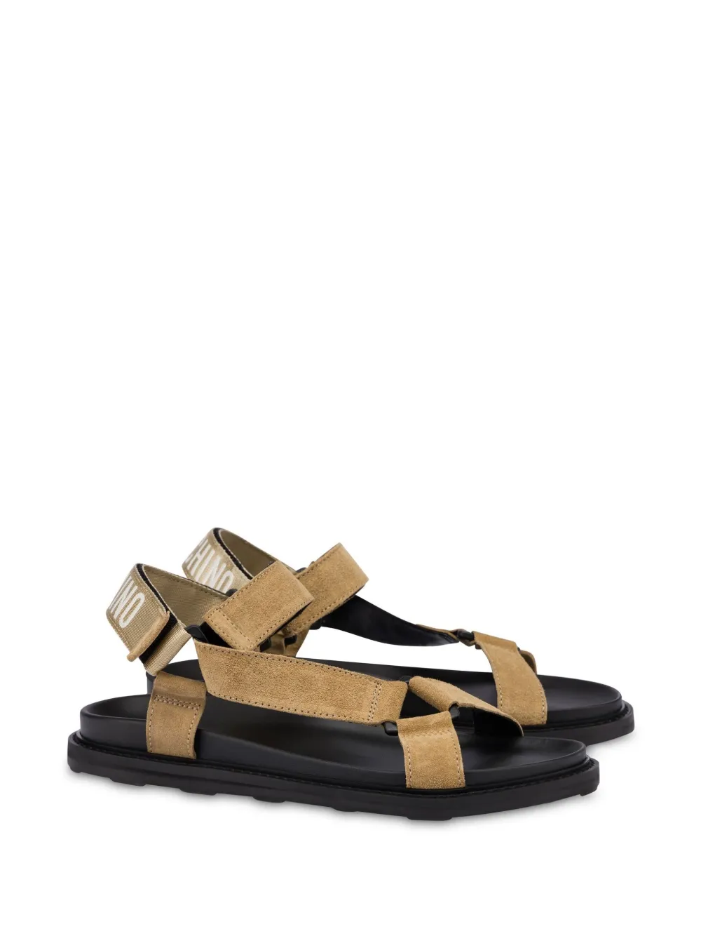 Moschino Suède sandalen Bruin