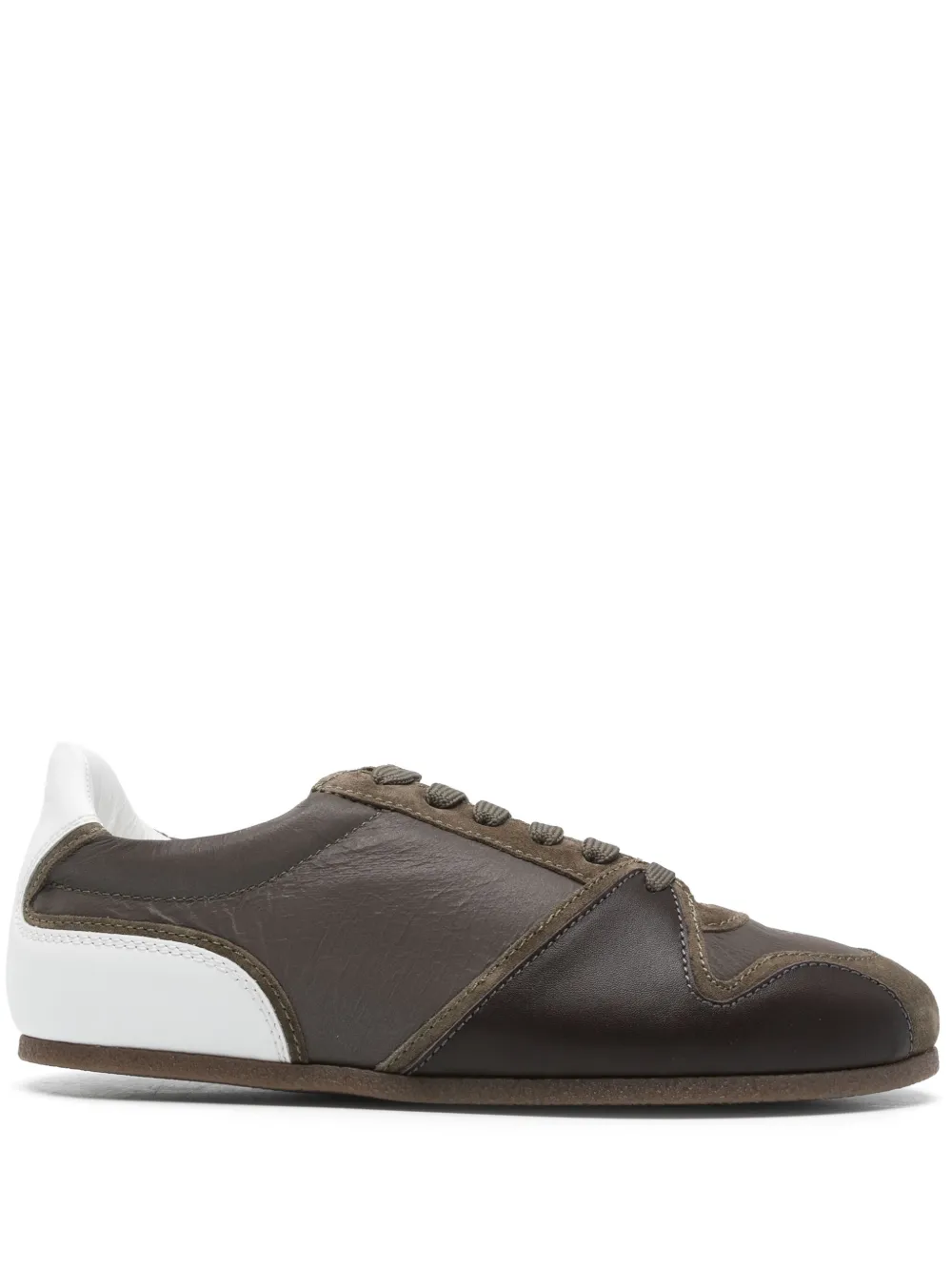 Moschino leather sneakers Brown