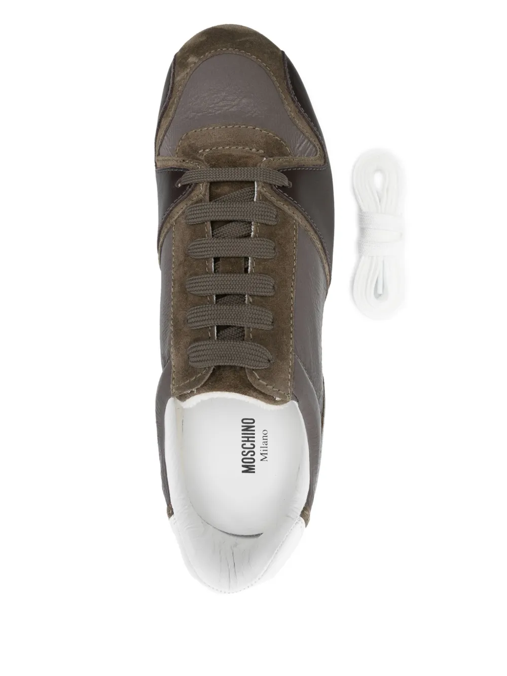 Moschino Leren sneakers Bruin