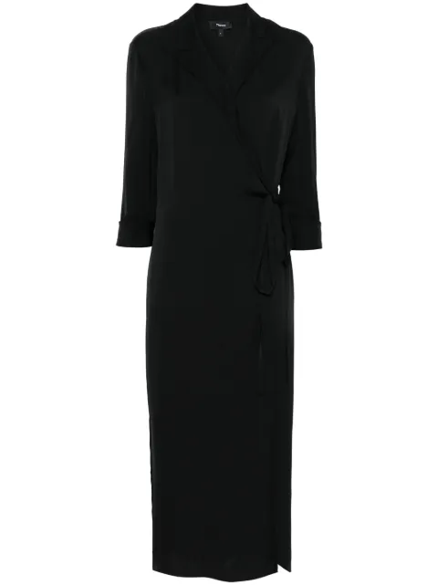 Theory lapel maxi dress