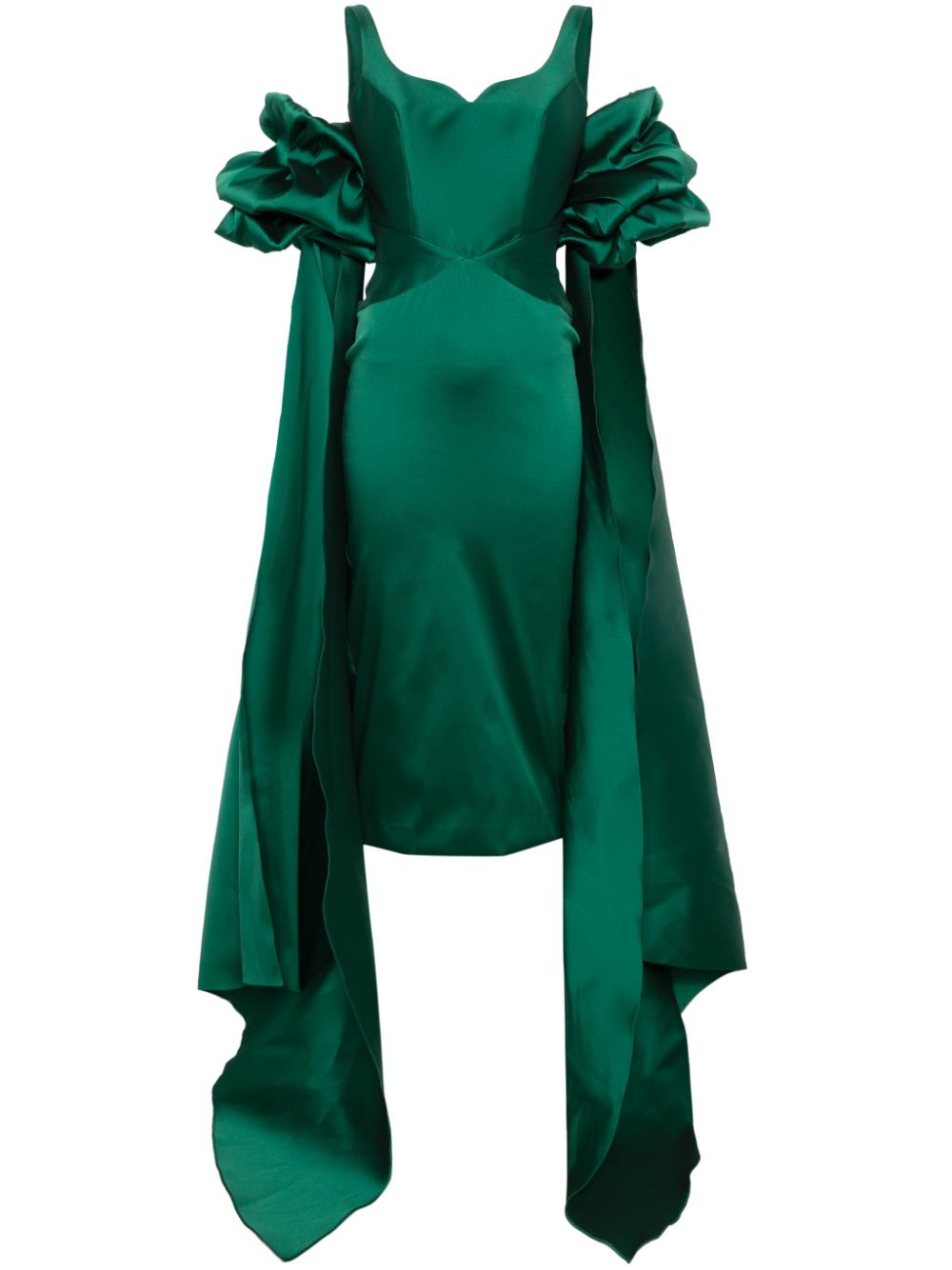 CRISTALLINI Bette midi dress - Green