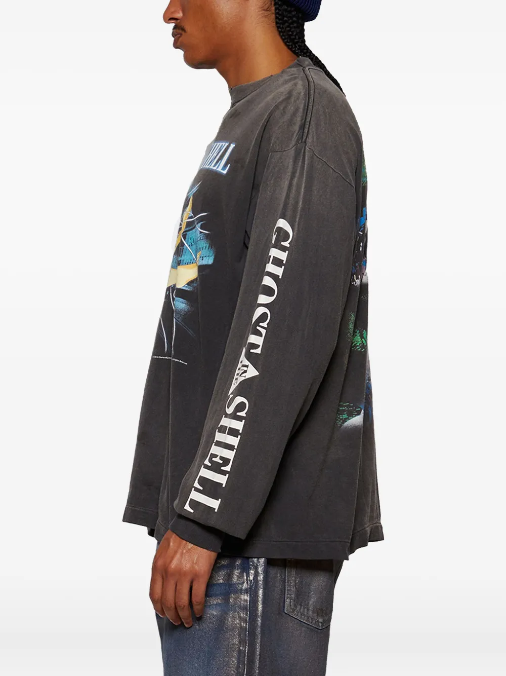 SAINT MXXXXXX Ghost In The Shell T-shirt Zwart