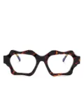 Kuboraum G6 glasses - Brown