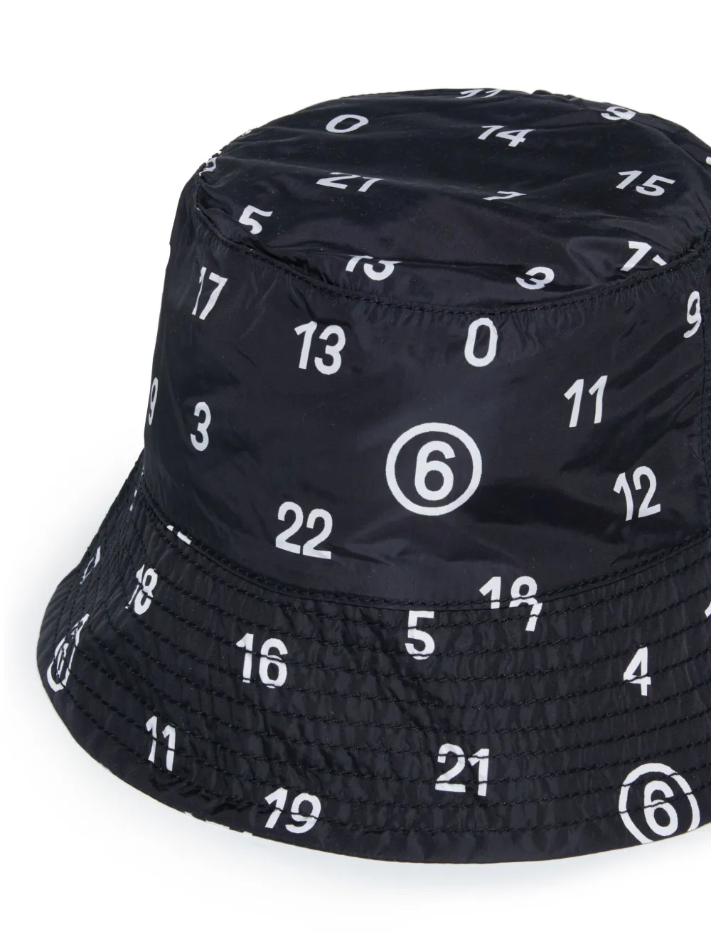 MM6 MAISON MARGIELA NUMBERS-MOTIF BUCKET HAT