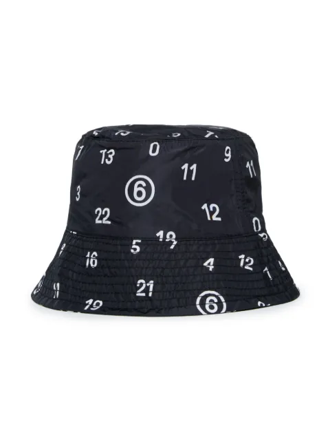 MM6 Maison Margiela Kids Numbers-motif bucket hat