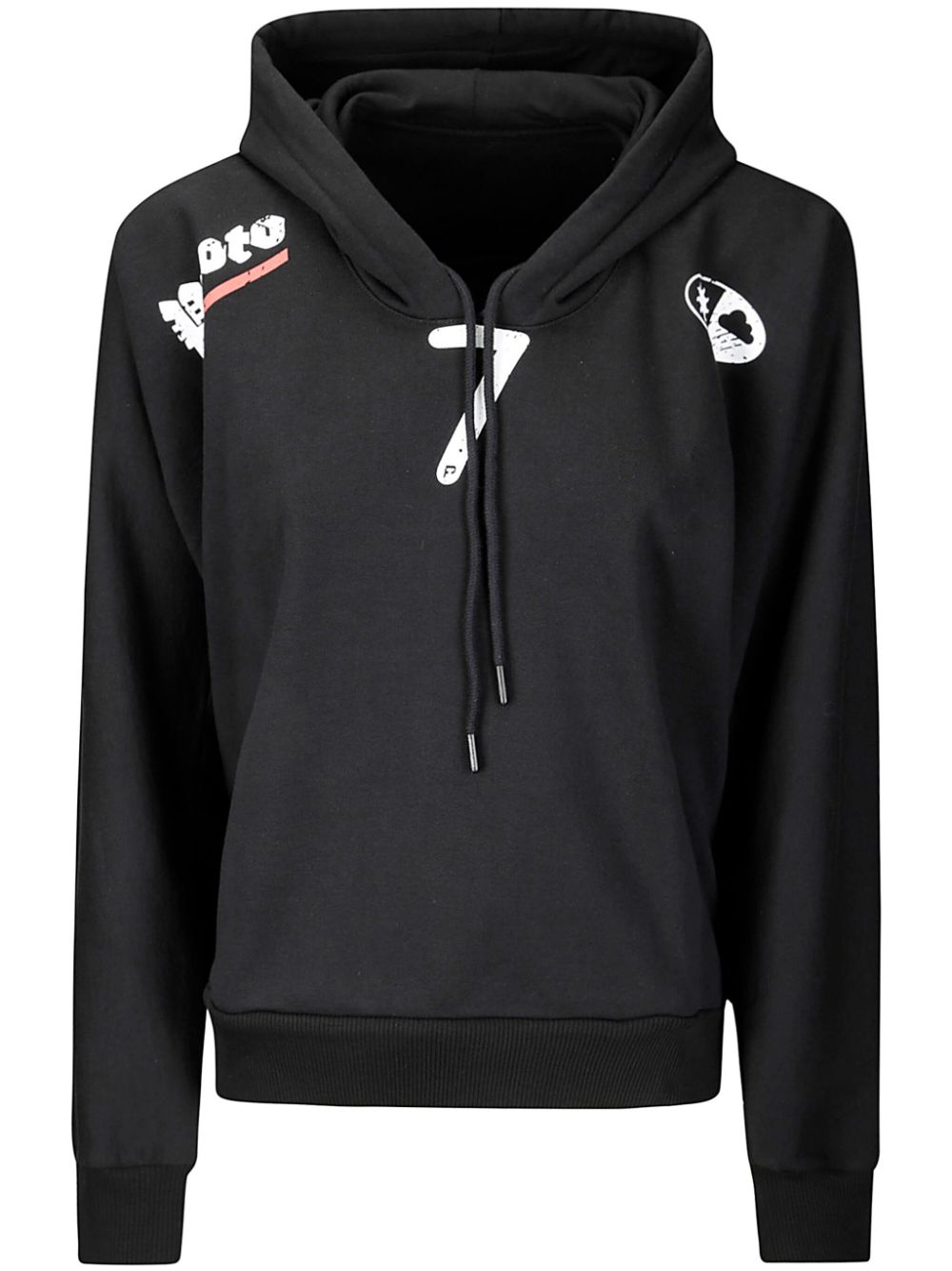 number-print hoodie