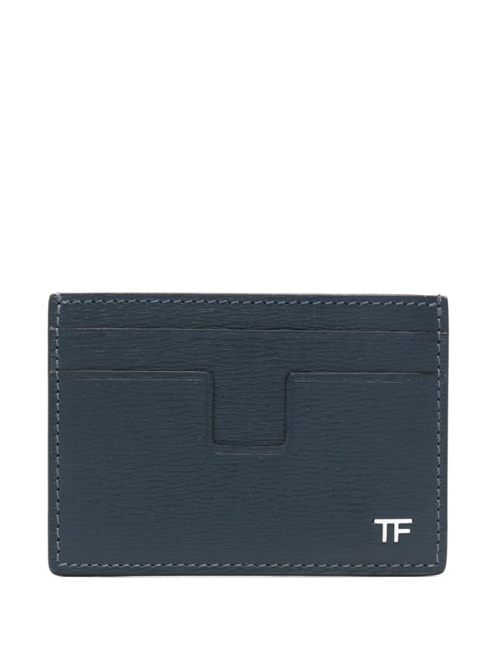 Tom Ford Small Leather Cardholder In Blue