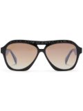 Genny pilot-frame sunglasses - Black