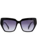 Genny butterfly-frame sunglasses - Black