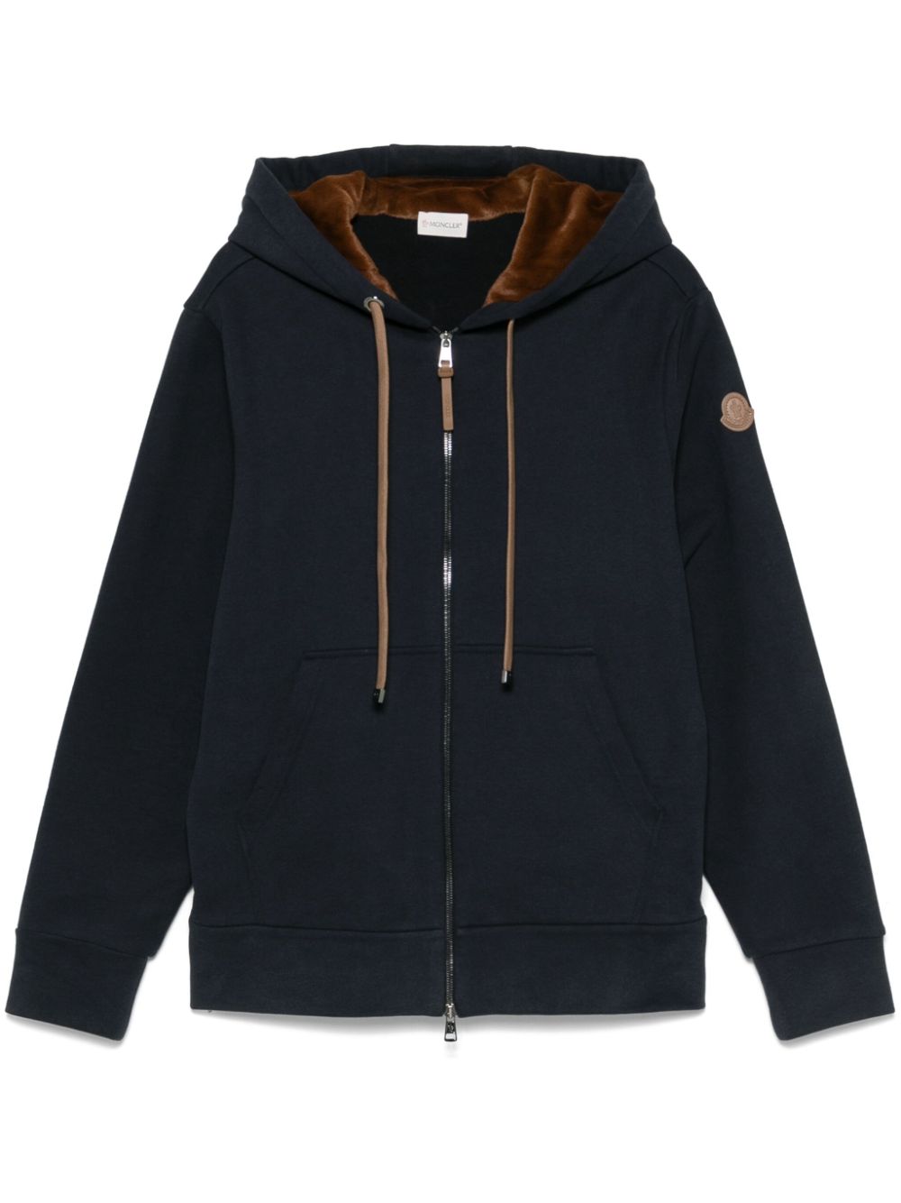 Moncler Cotton Hoodie Blue FARFETCH AE