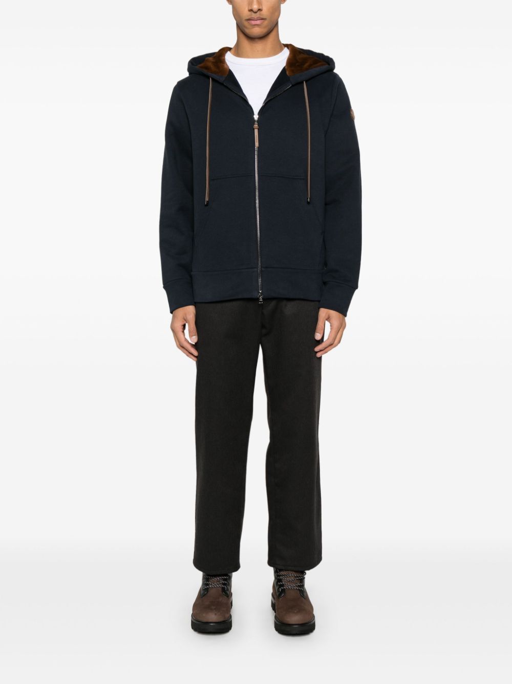 Moncler Katoenen hoodie - Blauw