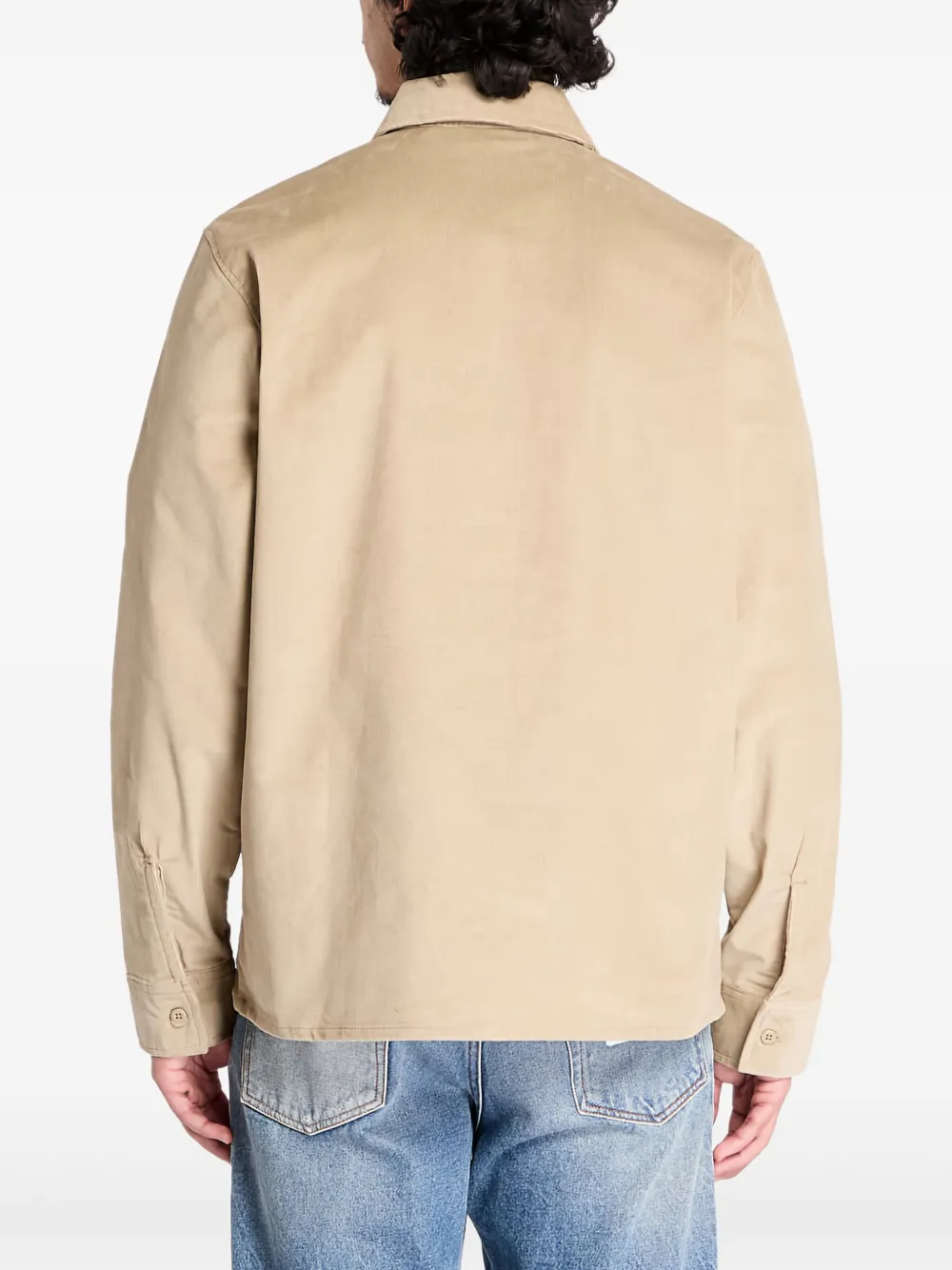 DICKIES Overhemd met logopatch Bruin