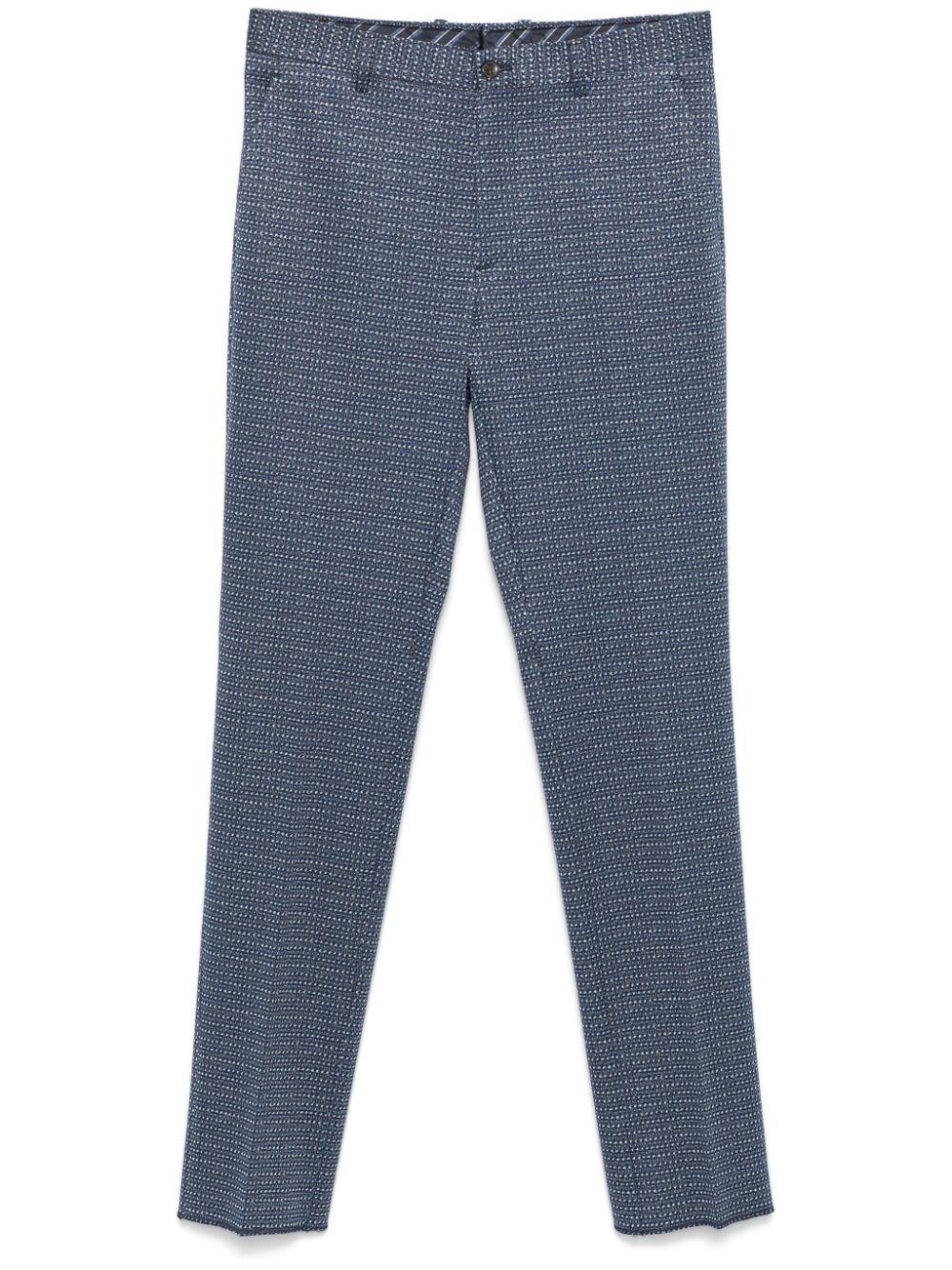 ETRO Broek met jacquard Blauw