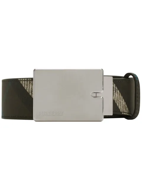 Burberry checked reversible belt 