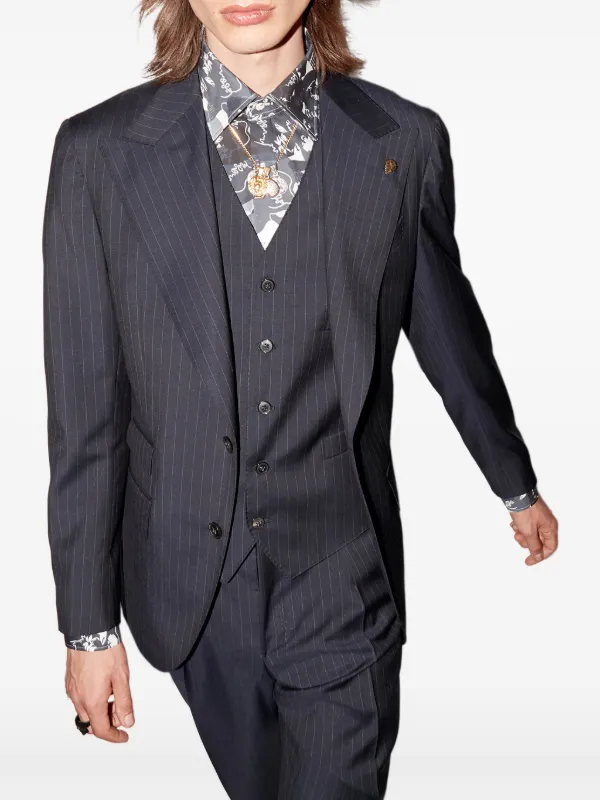 Gabriele Pasini ストライプ スーツ | ブラック | FARFETCH JP