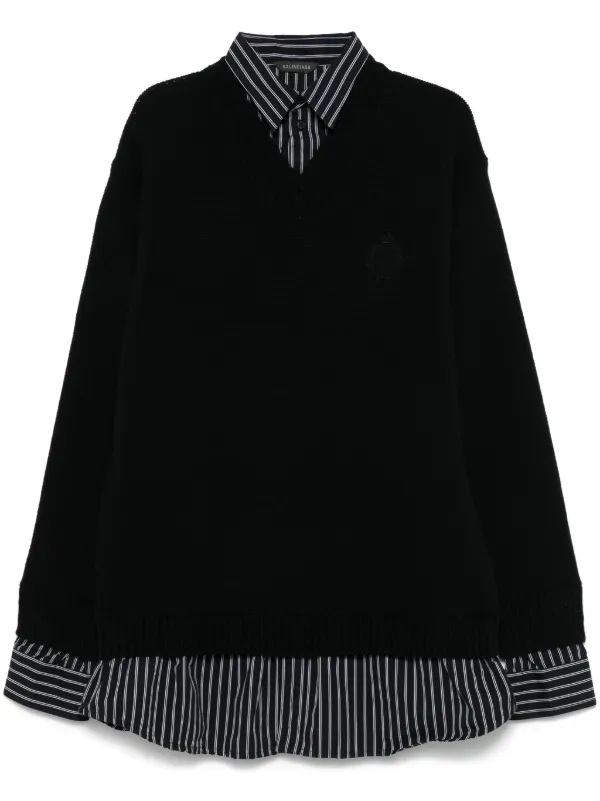 Balenciaga レイヤード セーター | ブラック | FARFETCH JP