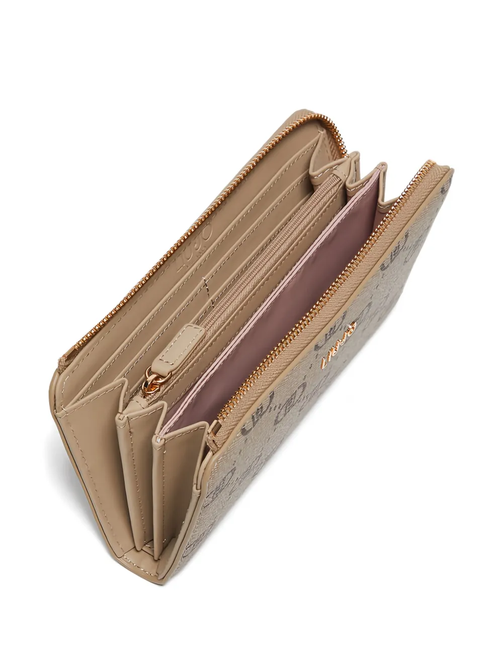 Liu •jo Logo-plaque Wallet In Brown