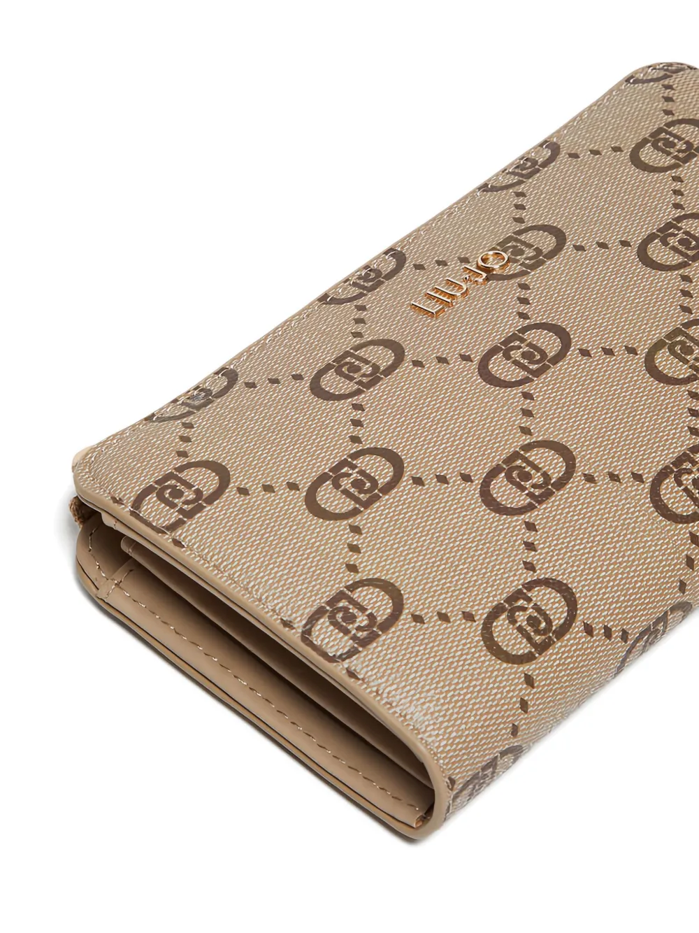 Liu •jo Logo-plaque Wallet In Brown