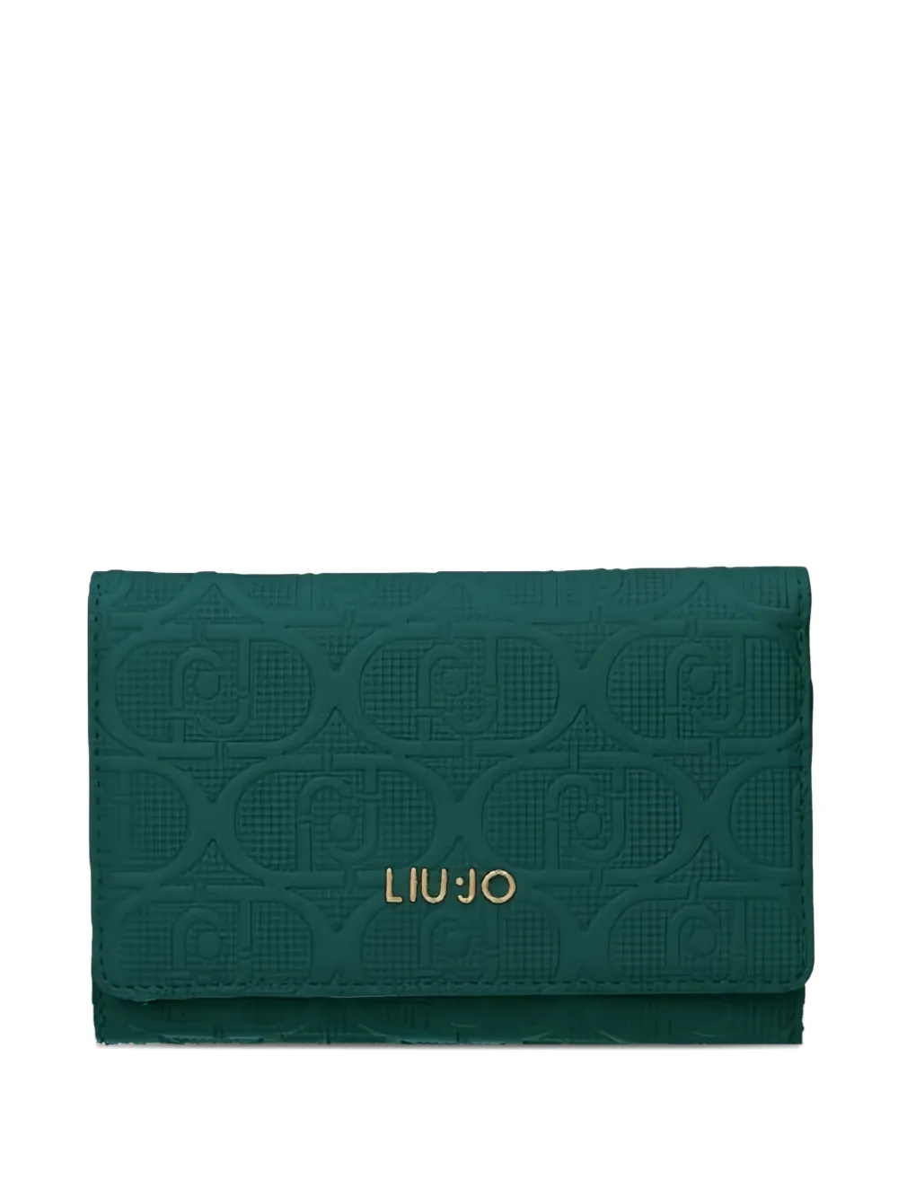 LIU JO embossed-logo trifold wallet | Green | Image 1