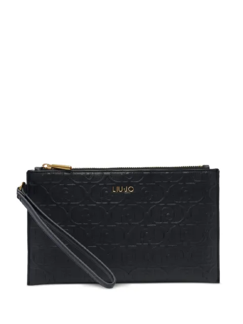 LIU JO logo-print clutch 