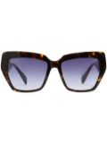 Genny butterfly-frame sunglasses - Black