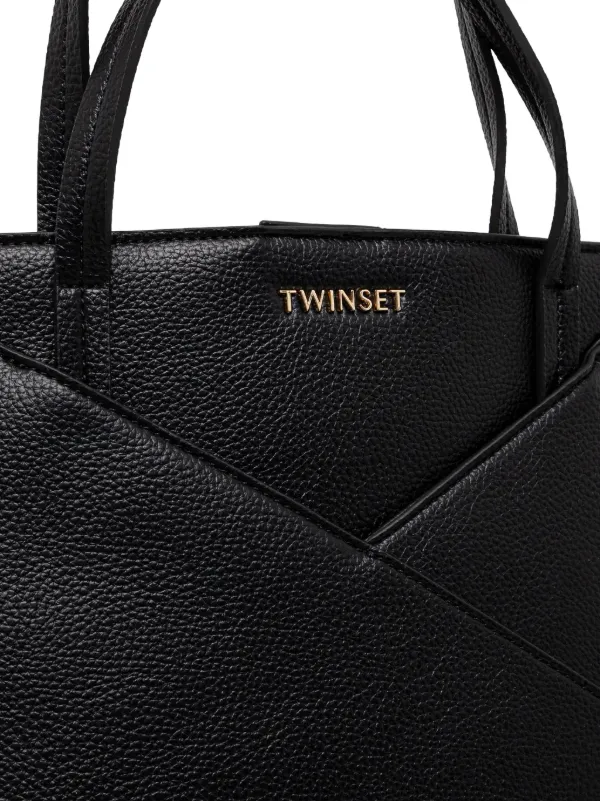 TWINSET ロゴ ハンドバッグ | ブラック | FARFETCH JP