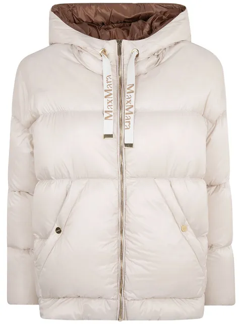 Max Mara puffer hooded dow jacket 