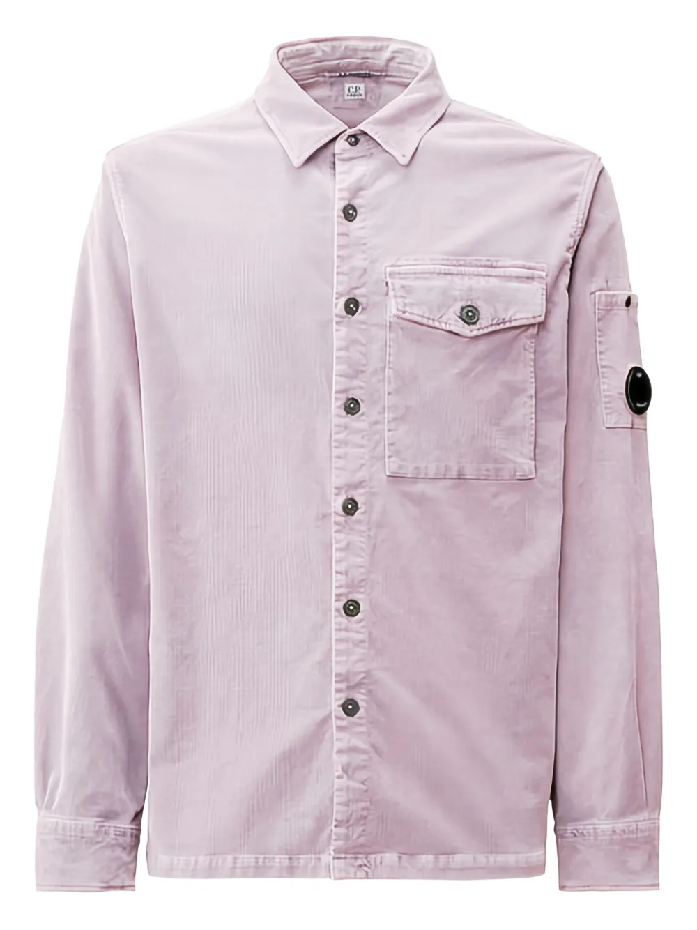 C.P. Company camisa con placa del logo | morado | Image 1