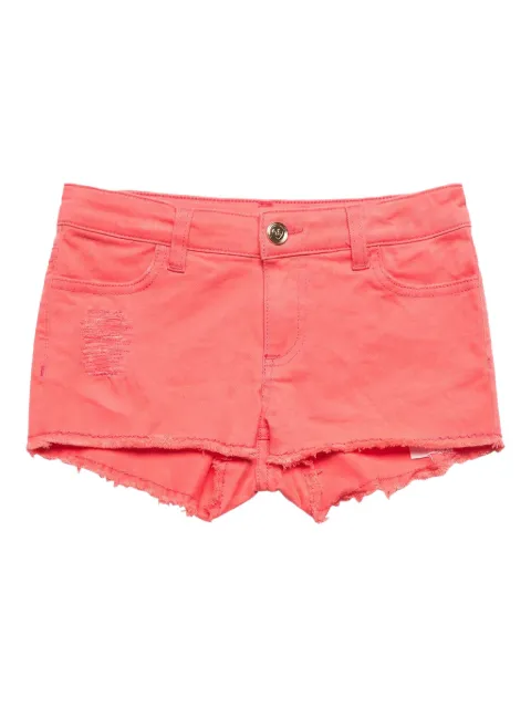 TWINSET Kids frayed hem denim shorts