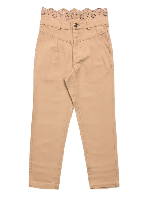 TWINSET Kids scalloped-waist trousers