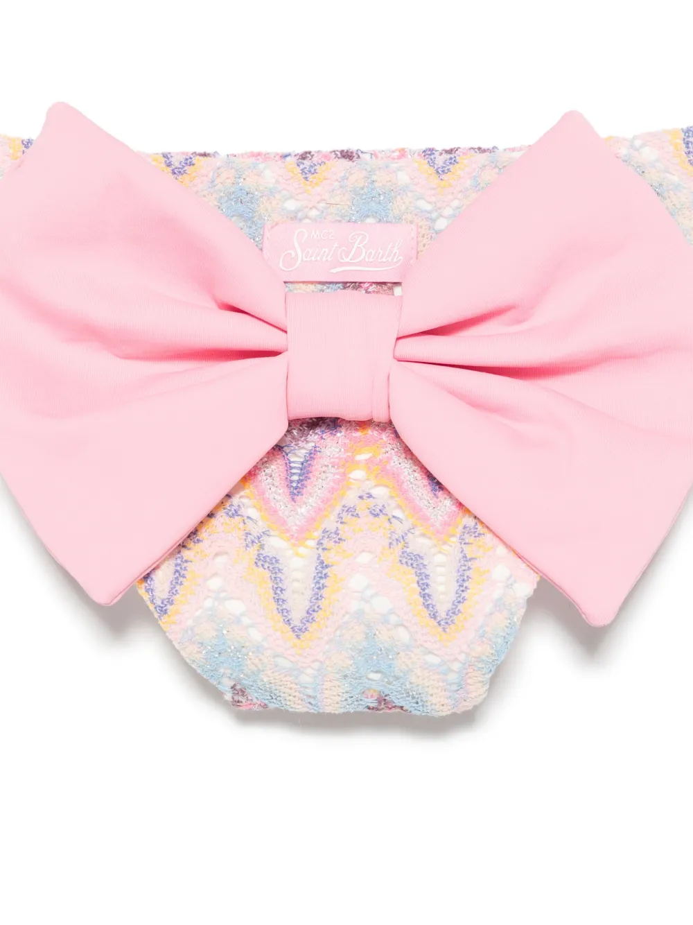 MC2 Saint Barth Kids Gehaakte bikinibroek Roze