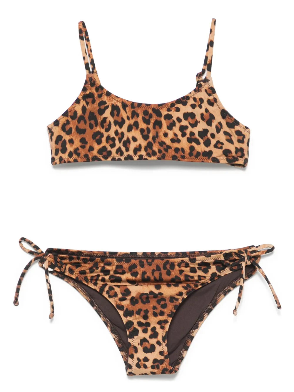 MC2 Saint Barth Kids Bikini met luipaardprint Bruin