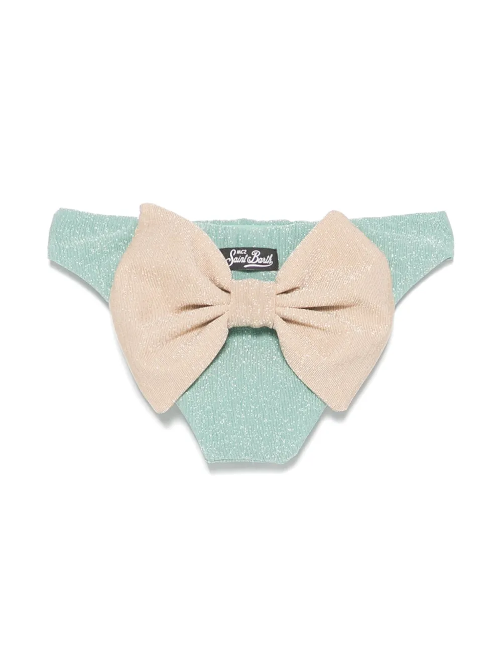 MC2 Saint Barth Kids Lurex bikinislip - Groen