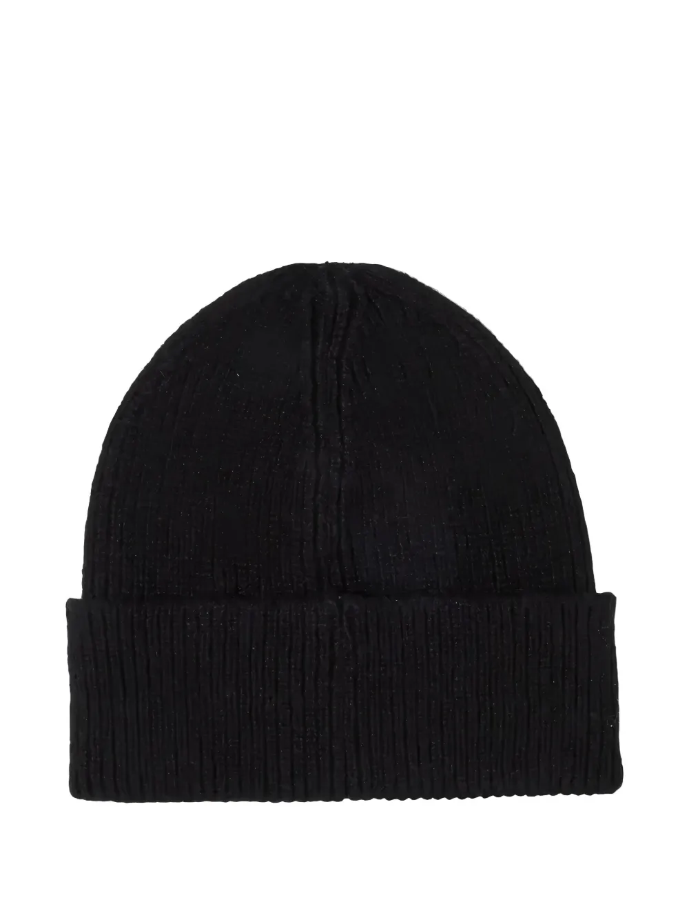 Liu •jo Logo-plaque Beanie Hat In Black