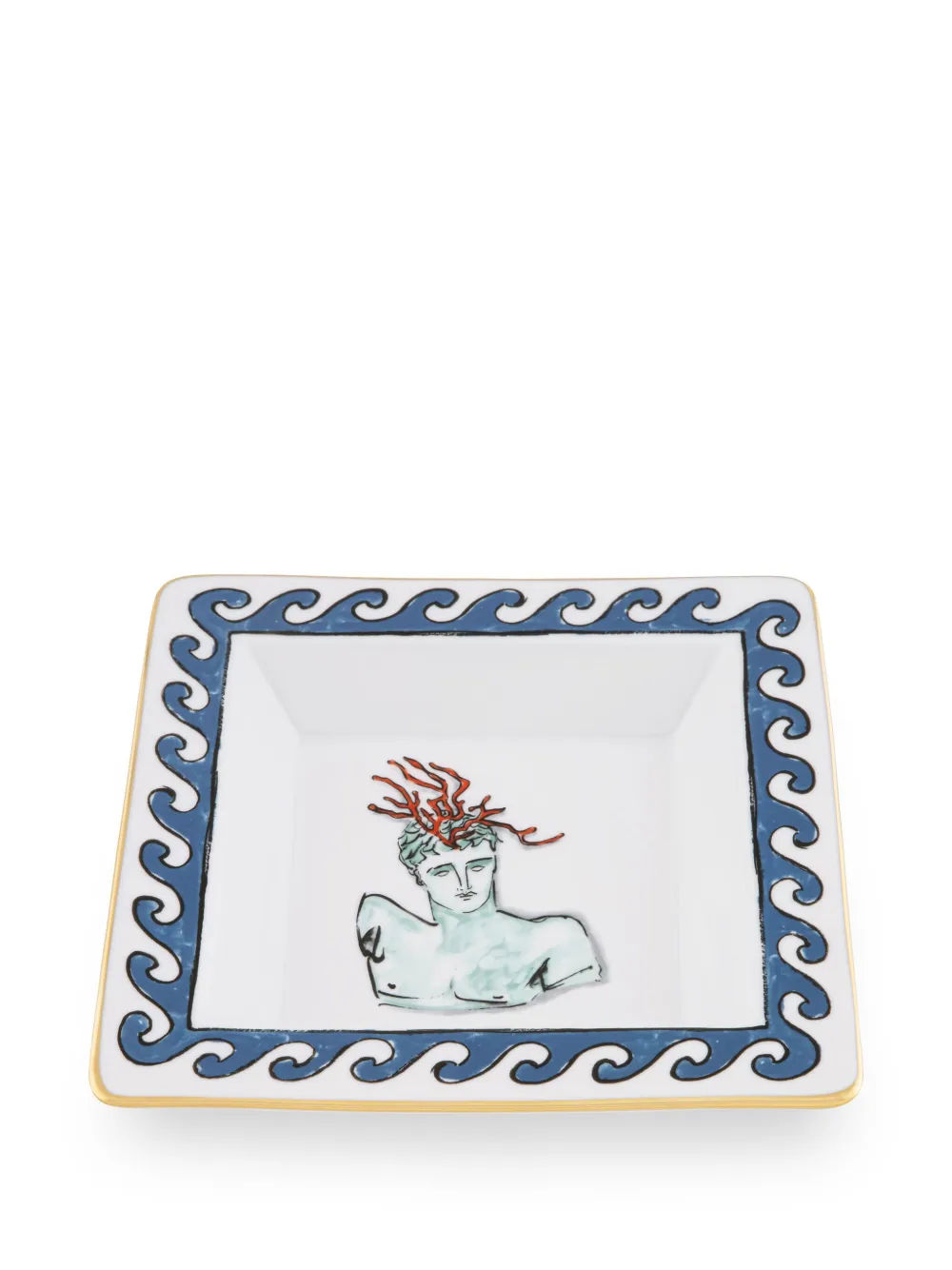 GINORI 1735 Il Viaggio di Nettuno dienblad (18 cm) - Wit